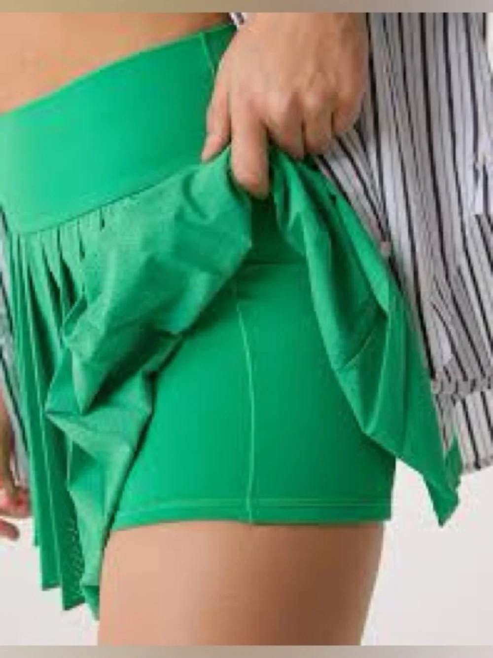 Offline by Aerie Bright Green Pleated Tennis Skort Game Set Match Graphic Size M